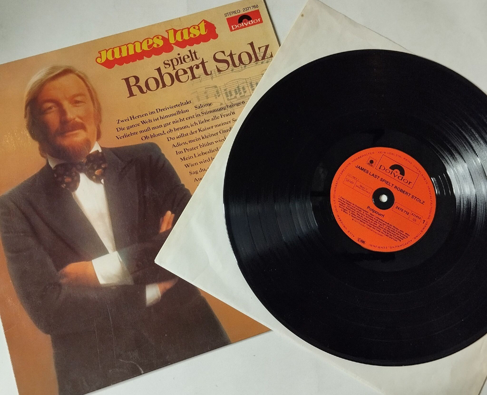 Винтажная виниловая пластинка LP James Last Spielt Robert Stolz (Germany 1977)