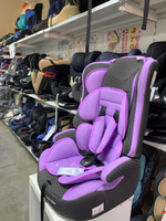 Автокресло 513 RF (Teddy Bear) ПК (38. LILAC+BLACK DOT)