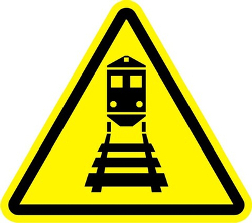 Знак "Берегись поезда"