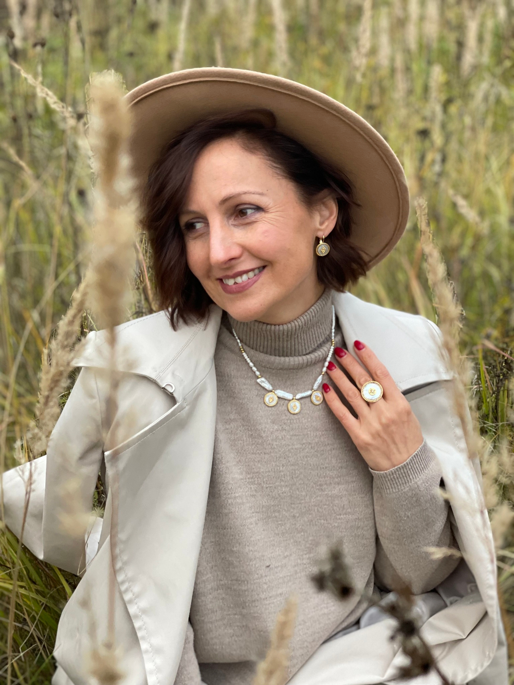 Серьги Franck Herval, Ally, с перламутром, FH22.2-12-67379 (золотистый)