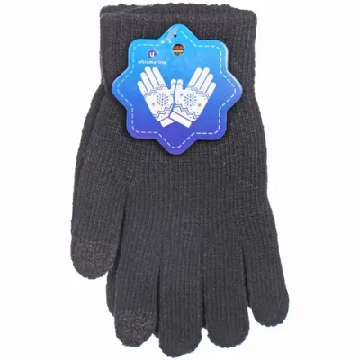 Перчатки мужские зимние сенсорные «NEHOLOD», цвет черный, 24,5*9см (пакет с подвесом)