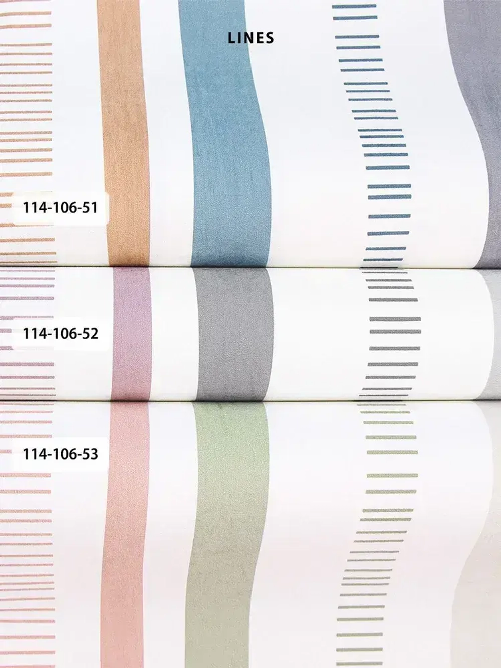 Обои флизелиновые, полоса серо-голубая, метровые, для спальни, для коридора, Lines