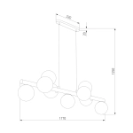 Подвесная люстра TK Lighting ESTERA WOOD 10273 Estera Wood