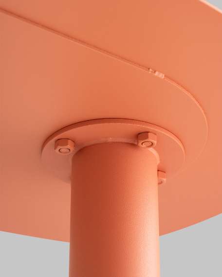 Журнальный столик Eanna S металл коралловый