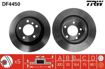 TRW - DF4450-TRW - Brake Disc