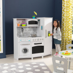 KidKraft: Игровая кухня Большой Интерактив, белая 53369 — Large Play Kitchen with Lights & Sounds - White — КидКрафт