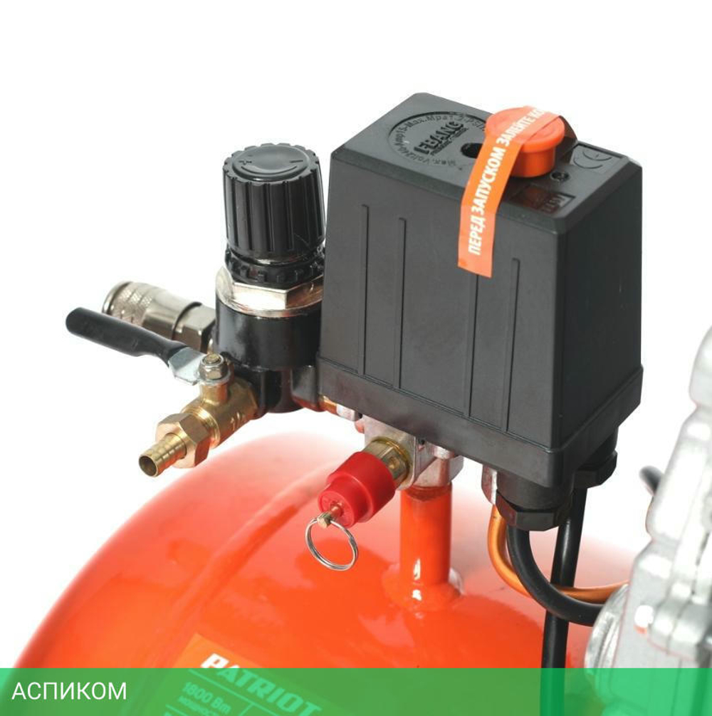 Компрессор Patriot EURO 50-260K оранжевый (525306316)