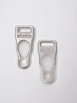 Чулкодержатель металлический цвет серебро ширина 10 мм УЦЕНКА (потертый)