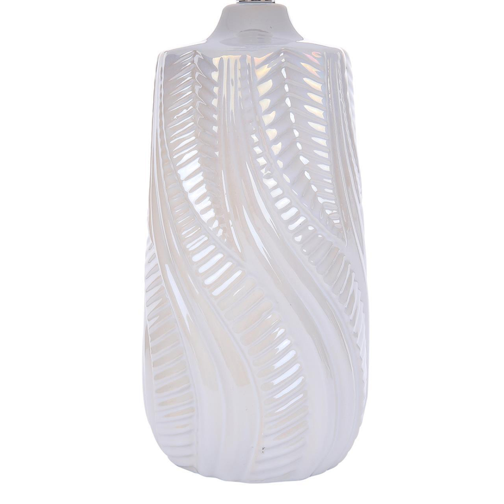 8211/1T CLASSI LN25 000 белый жемчужный/белый, керамика/текстиль Настольная лампа Е27 1*60W 220V SINNA