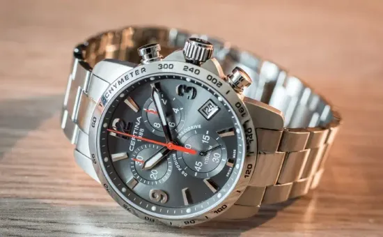 Швейцарские титановые наручные часы Certina C001.647.44.087.00 с хронографом