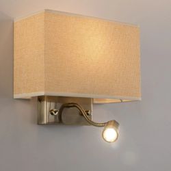 Citilux Декарт CL704303 Бра с бежевым абажуром и диммером