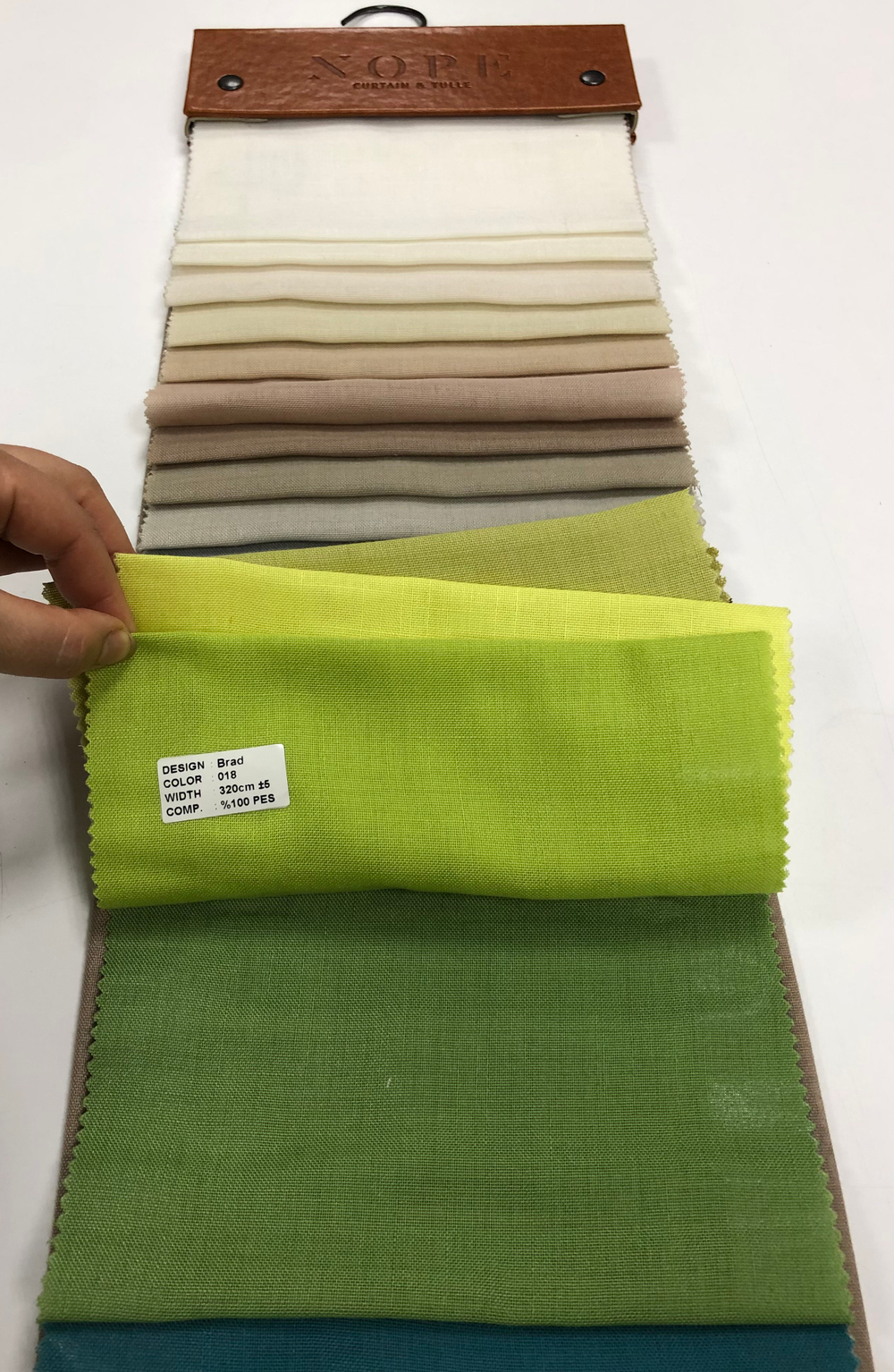 Тюль однотонная под лен Nope арт. Brad