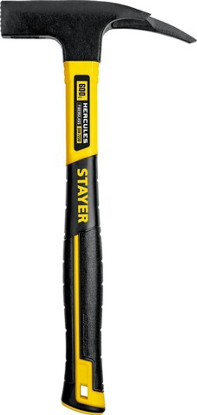 STAYER Hercules, 600 г, молоток кровельщика с фиберглассовой рукояткой, Professional (20201_z01)