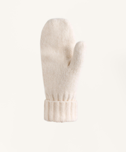 Oysho Варежки с аранским узором, экрю