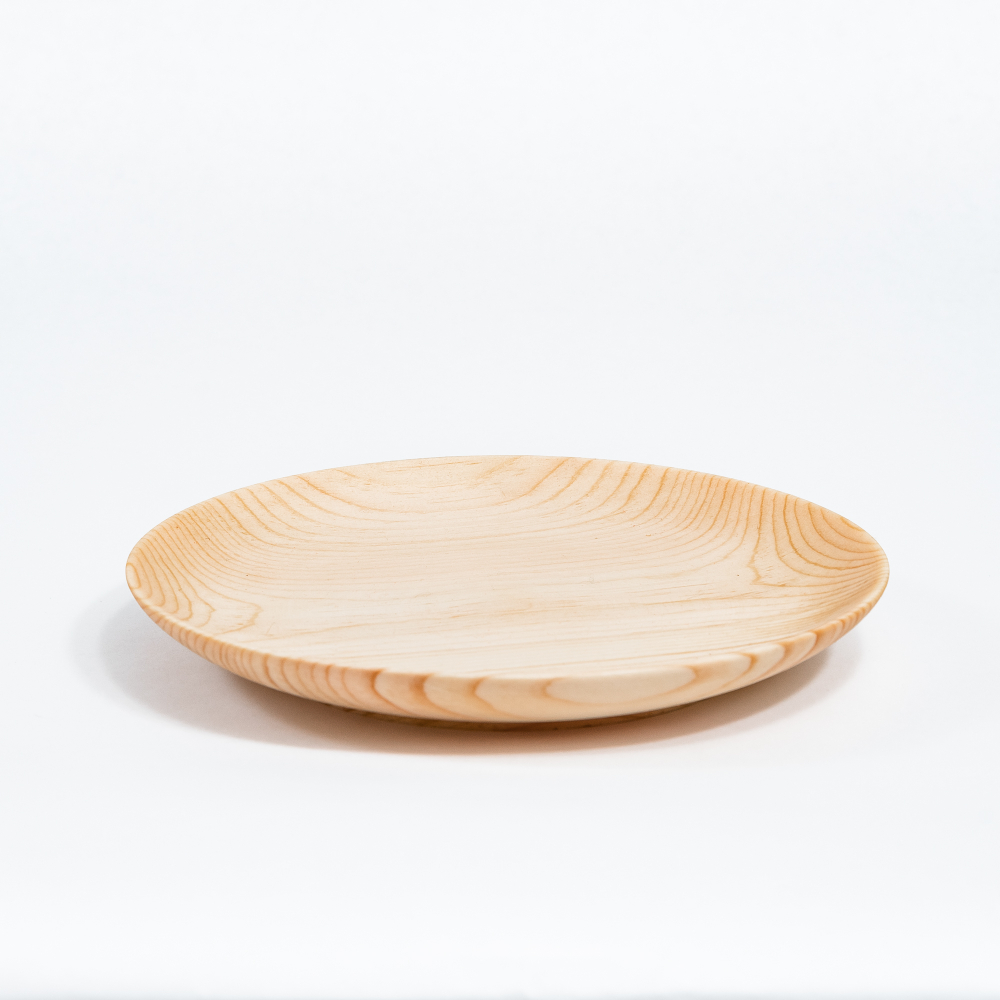 Тарелка Art of Siberia из сибирского кедра серии ЛОТОС, плоская, 20 см. T153