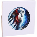 Подставка под горячее керамика 16см «Грива, сотканная из света»