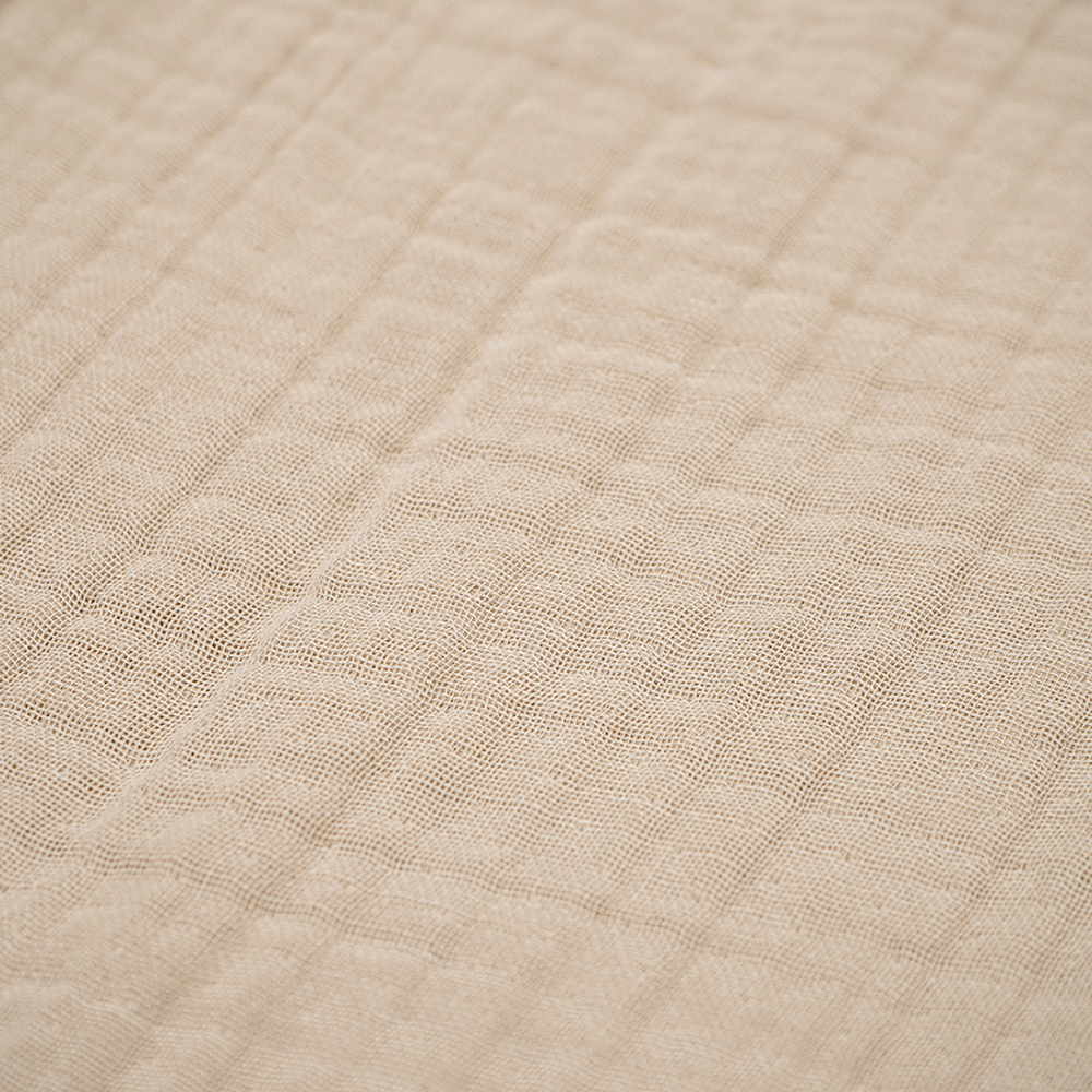 Халат из многослойного муслина бежевого цвета из коллекции essential, размер l