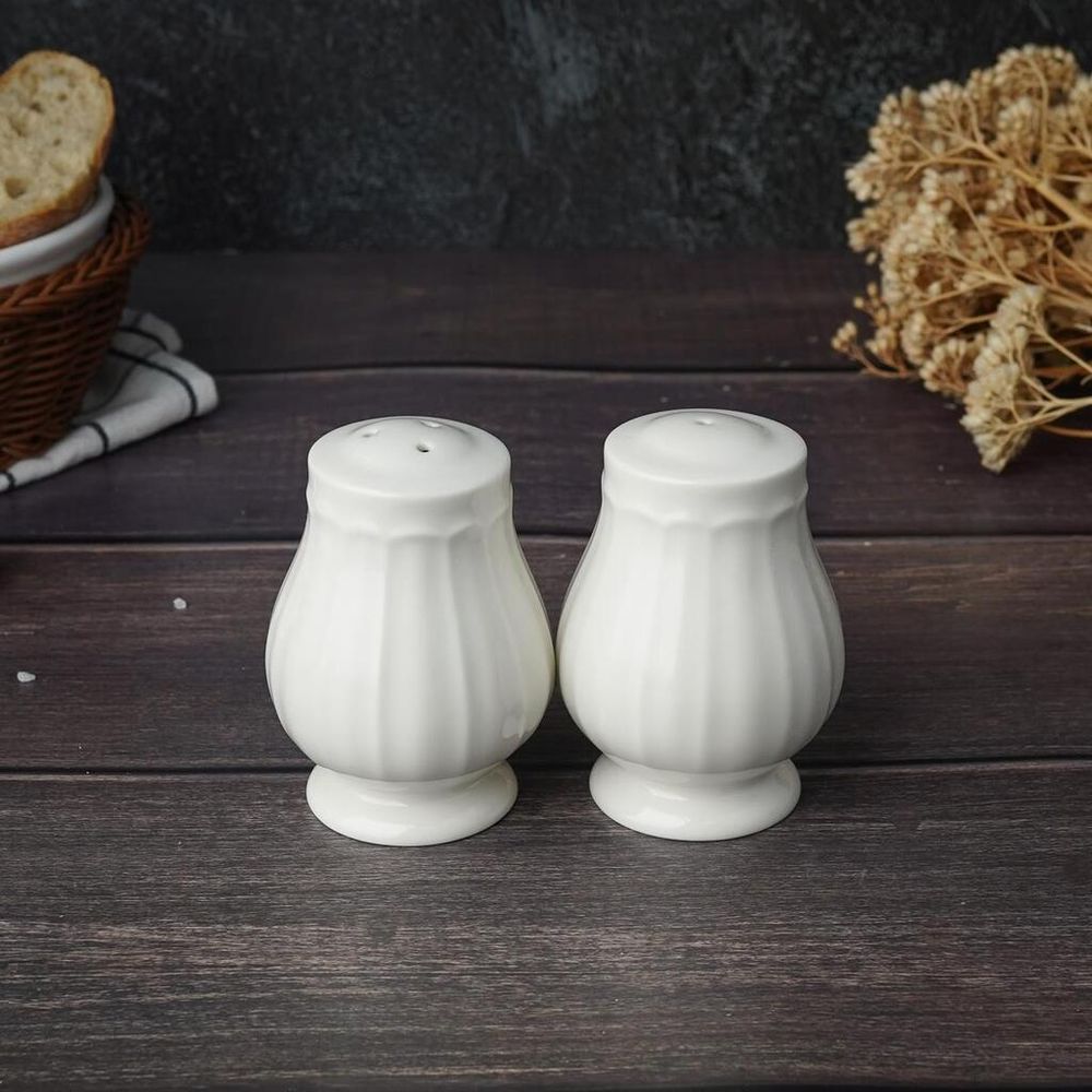 Набор для специй 2 предмета Солонка/Перечница d 5,9 см h8,2 см Bella Noble [1]