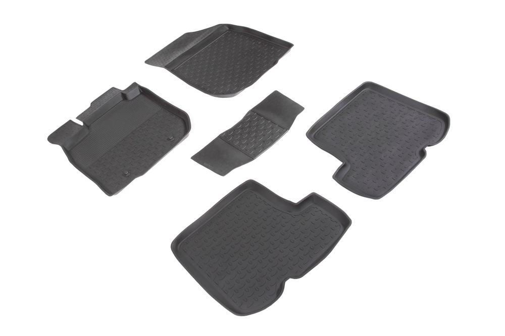 Резиновые коврики с высоким бортом для Renault Sandero Stepway 2010-2015, Seintex.01803