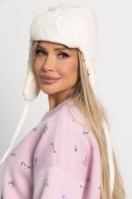 Ушанка стёганая (айвори) УС2 LT Collection