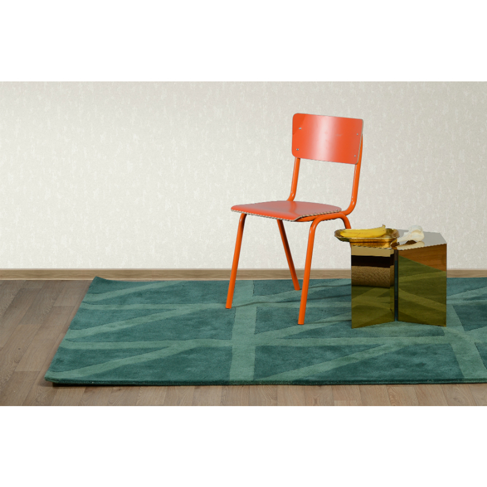 Ковер шерстяной ручной работы geometric dance зеленого цвета, 200х280 см