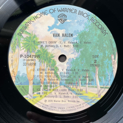 Винтажная виниловая пластинка LP Van Halen (Япония 1978) (Без Оби)