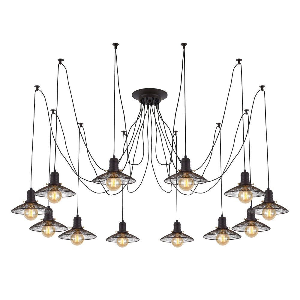 Citilux Эдисон CL451122 Люстра паук Венге