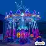 Семейная цепочная карусель «Неоновая Галактика», 16 мест, 5,8×5,8×5,3 м