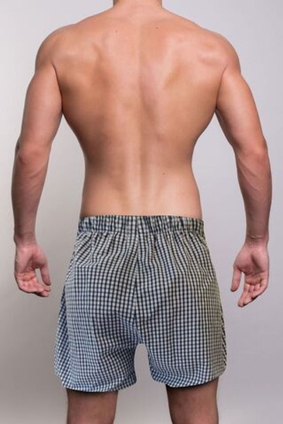 Свободные мужские трусы-шорты в клетку (Размер: M) (Цвет: разноцветный)