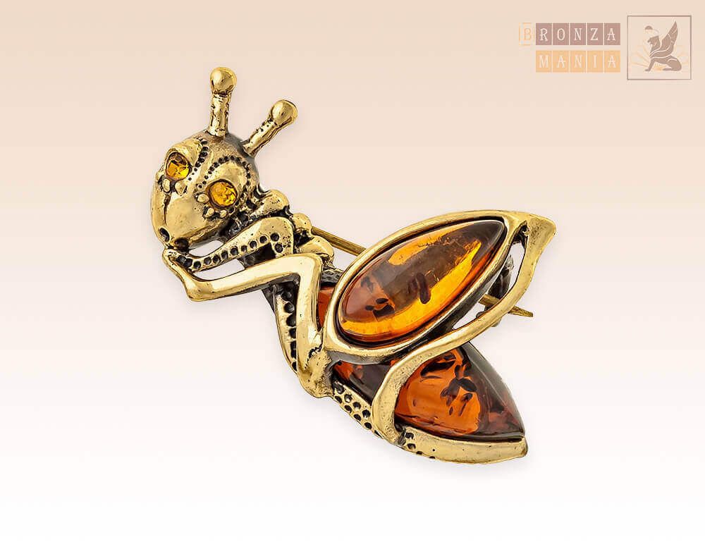 брошь Кузнечик