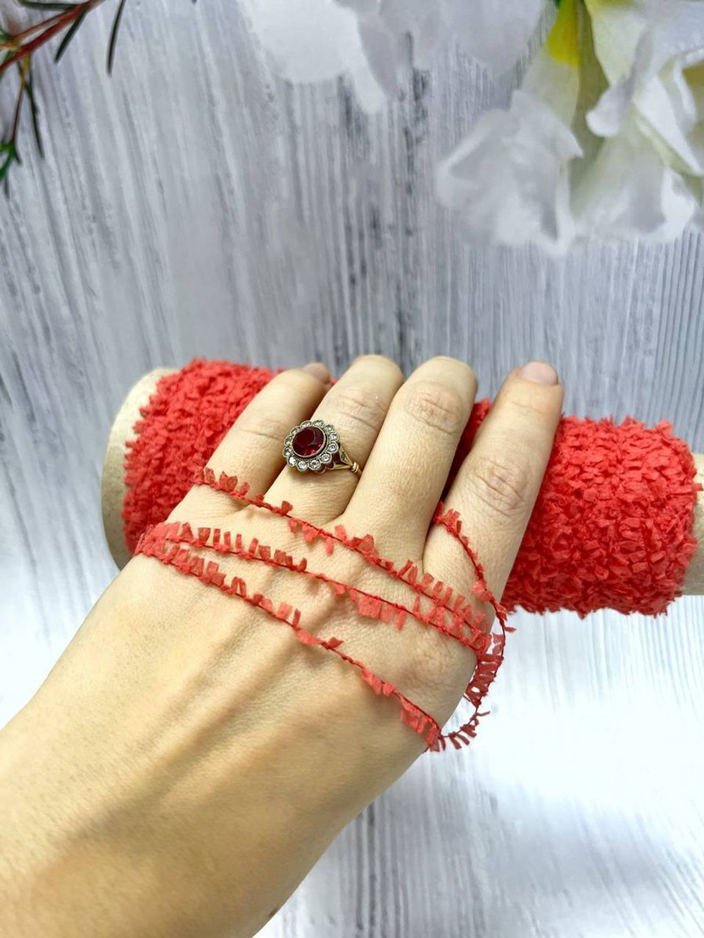 Прижа для вязания травка пушистая