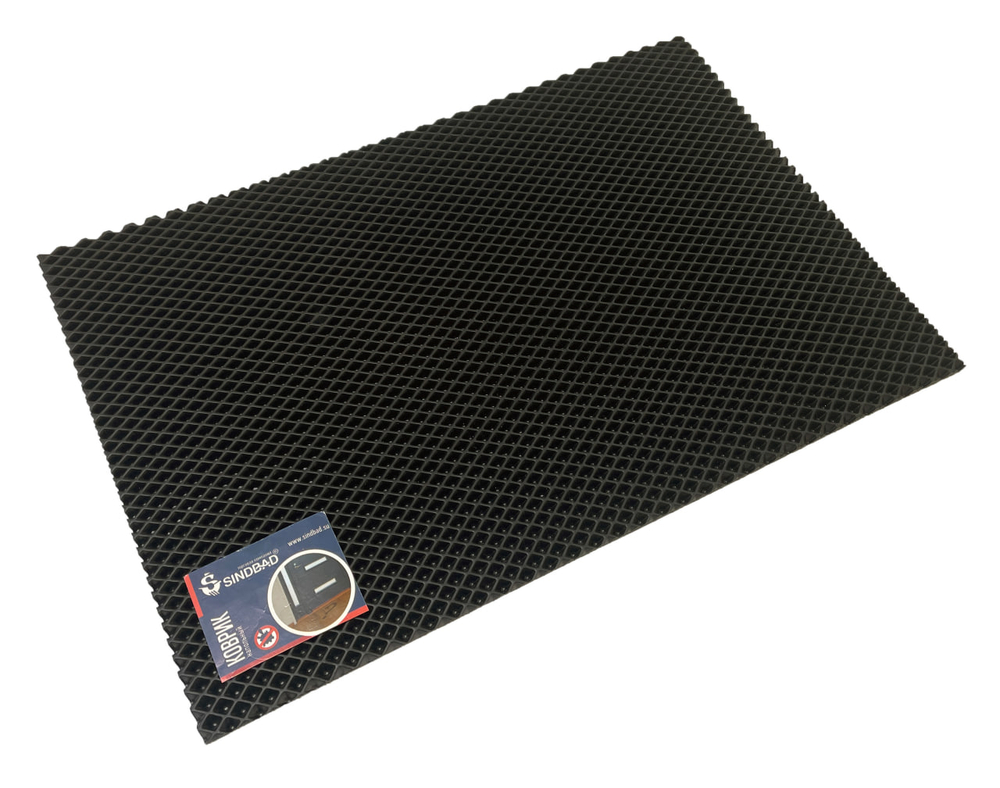 Коврик ЭВА РОМБ 750*1200*10 мм придверный цвет черный,