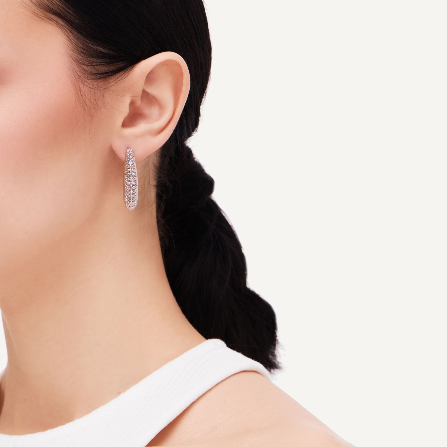 Серьги Dotty Carving Earrings – Silver