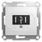 Розетка USB 1-м СП Glossa механизм бел. SchE GSL000132