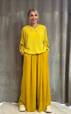 Палаццо /бархат /50% шелк /50% хб