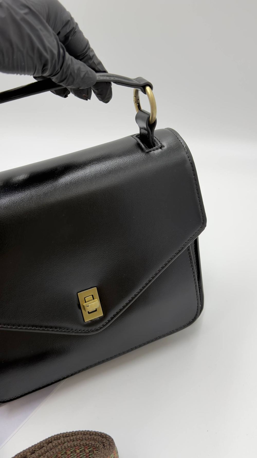 Сумка женская натуральная кожа артикул 066-33 цвет "чёрный"