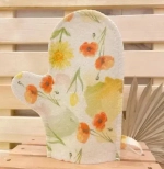 Варежка банная цветная «Маковое поле»