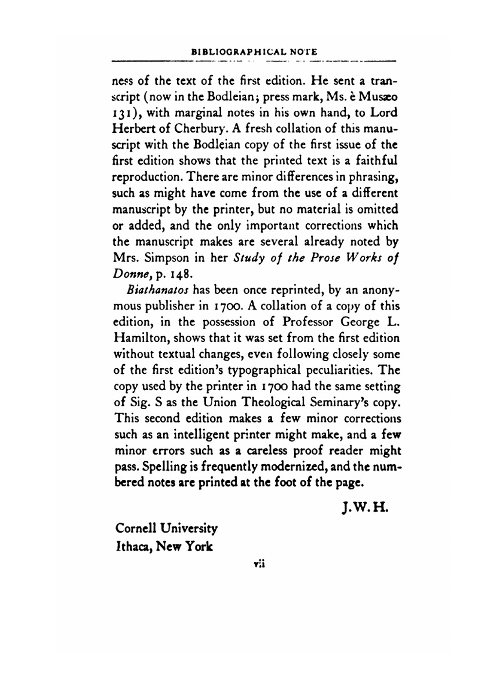 Biathanatos a declaration of that paradox, or thesis, that self-homicide is not so naturally sin, that it may never be otherwise | John Donne