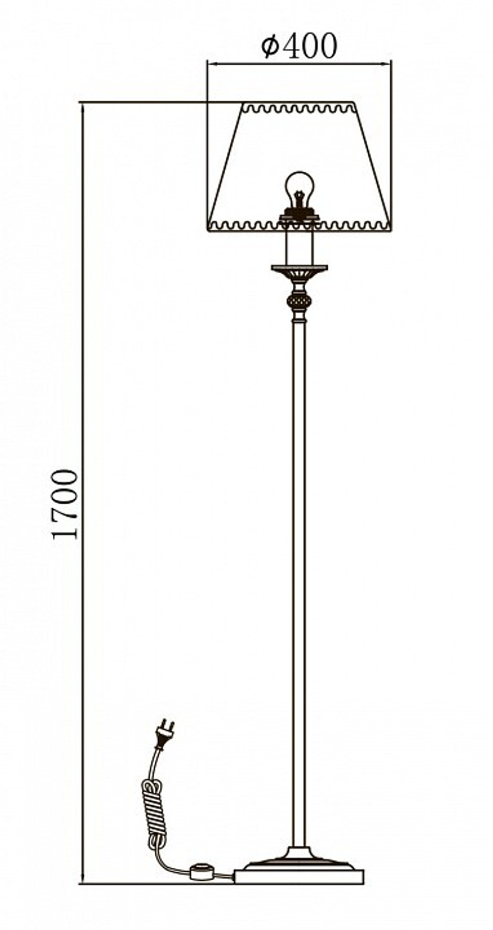 Торшер Maytoni RC093-FL-01-R