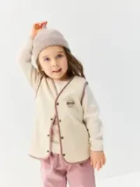 Шапка хлопковая с отворотом "Кокос" 0+