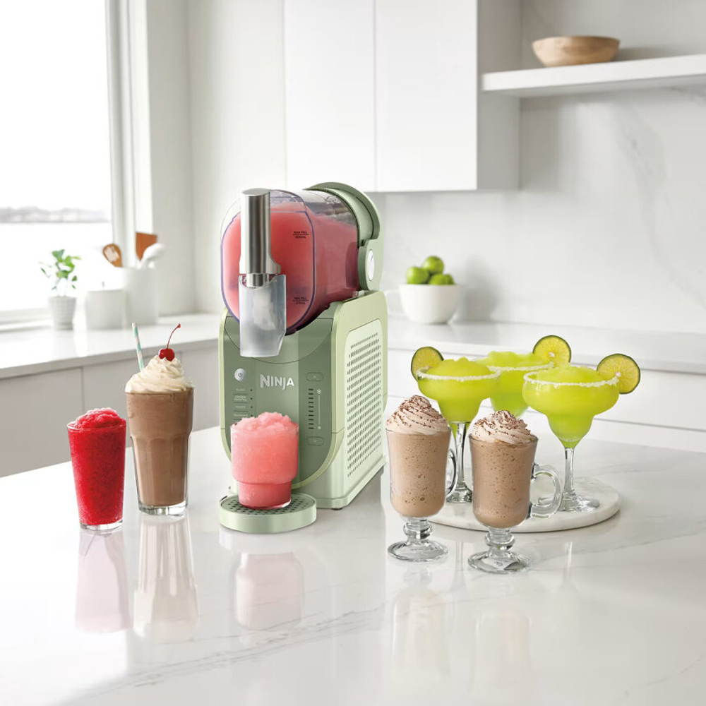Прибор для приготовления слаш и замороженных напитков Ninja FS301EUTG фисташковый