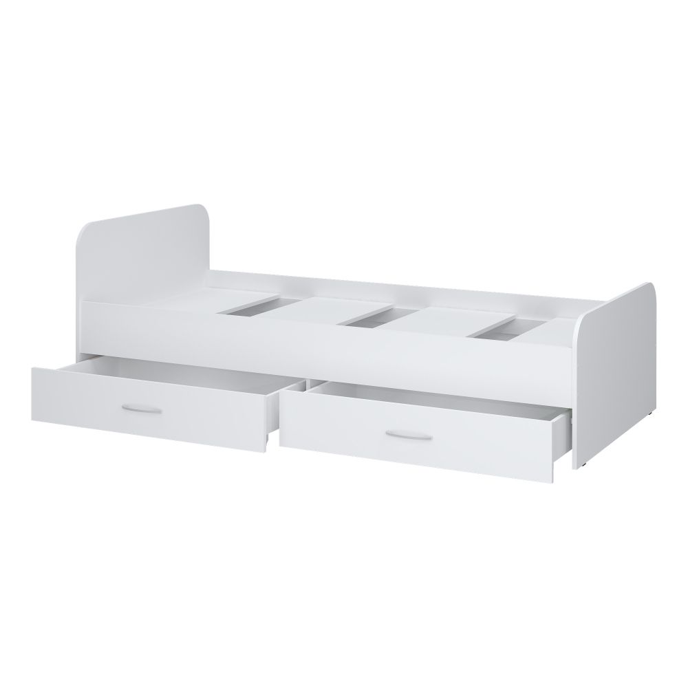 Кровать "Париж-900" (белый тиснение)