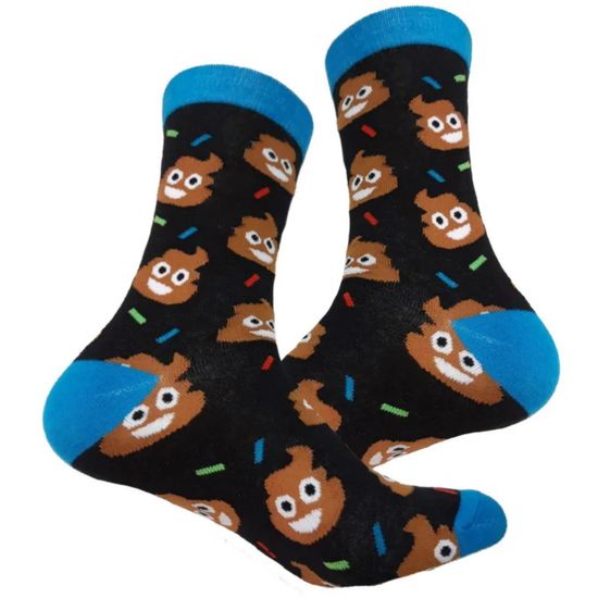 Носки "Какули-улыбаки", р-р 38-45 (черный, голубой)