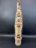 Большая изысканная резная ваза из кости