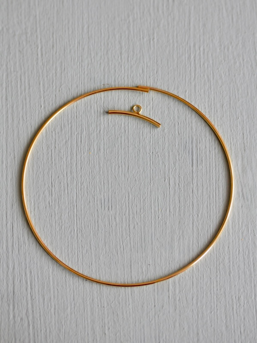 Открытое кольцо металлическое с коннектором 10 см