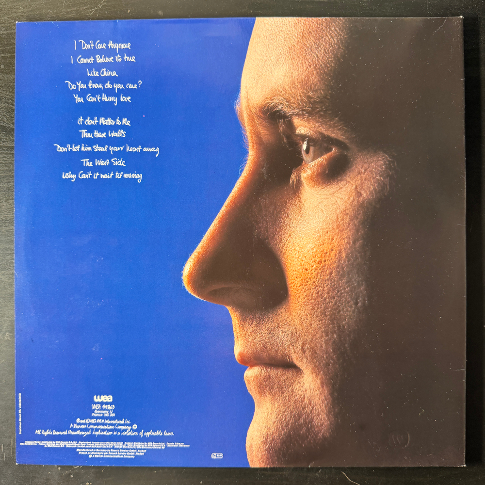 Phil Collins ‎– Hello, I Must Be Going (Скандинавия 1982г.)