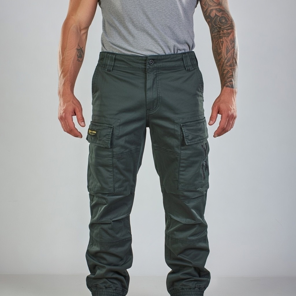 Карго штаны темно-серые Yakuza Premium 3951