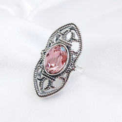 "Реланс" кольцо в серебряном покрытии из коллекции "Antique"  от Jenavi