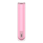 Розовый вакуумный стимулятор 12,5см в виде губной помады Satisfyer First Kiss 3D