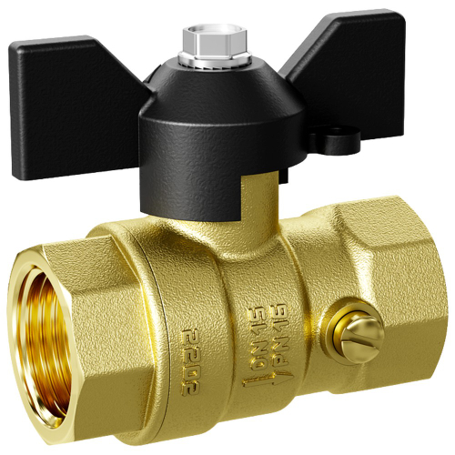 Кран шаровый для подключения манометра ВВ ВР 1/2" (М20х1.5/G1/2) (LD 44.340.15.20) уп.30 шт.